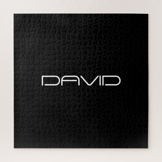 Quebra-cabeça Seu nome | Legal Texto Personalizável Estilizado (Vertical)