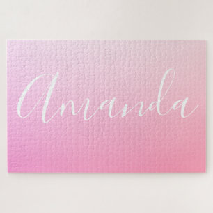 Quebra-cabeça Seu nome ou palavra Mânre de Gradação Rosa