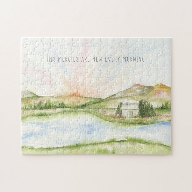 Quebra-cabeça Seus compaixões são novos todas as manhãs, quebra- (Horizontal)