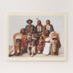 Quebra-cabeça Sevara e família principais, indianos do nativo