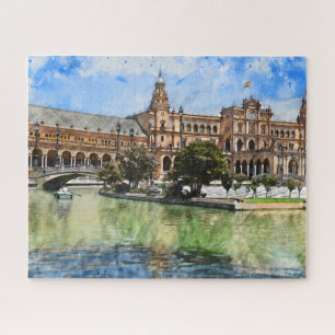 Quebra-cabeça Sevilha - Plaza De Espana