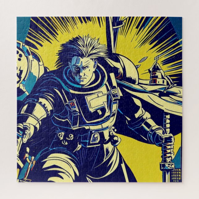 Quebra-cabeça SF Anime Hero - Woodcut (1) (Vertical)