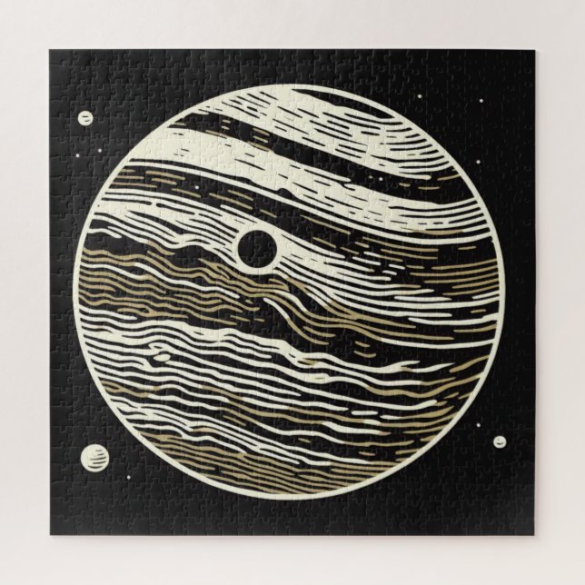 Quebra-cabeça SF Júpiter Woodcut 1 (Vertical)