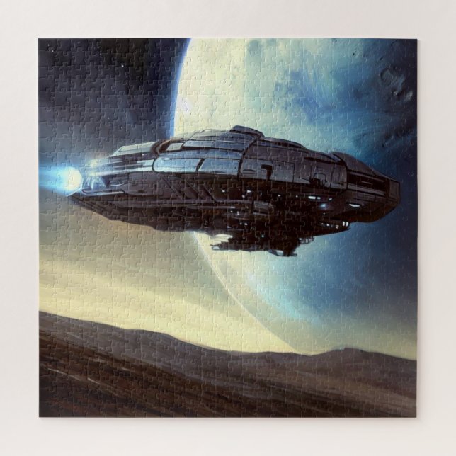 Quebra-cabeça SF Orbiting Spaceship (2) (Vertical)