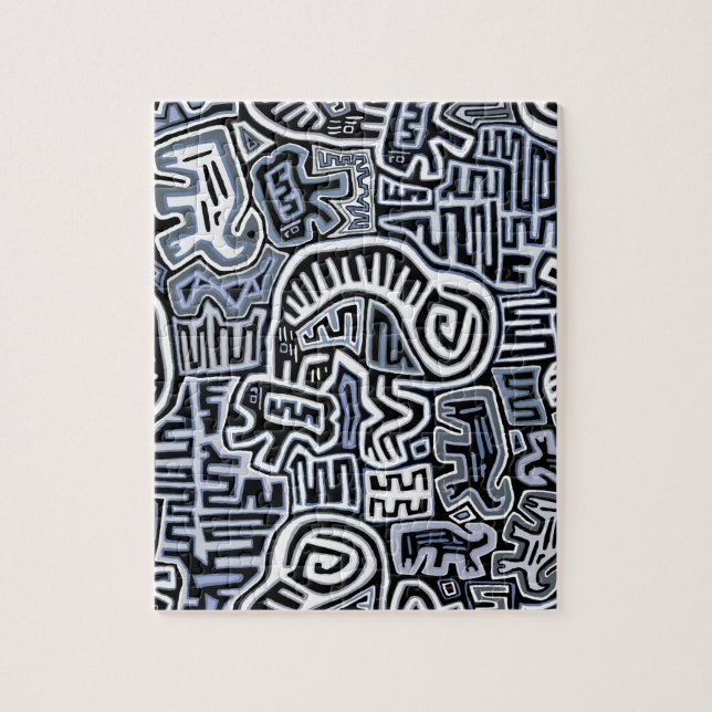 Quebra-cabeça Shaman Peyote Ritual Mola (Vertical)