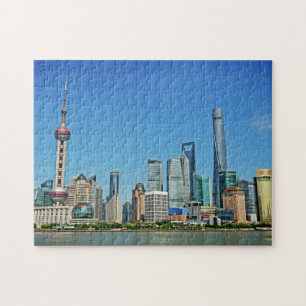 Quebra-cabeça Shanghai, China - vista da barreira