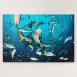 Quebra-cabeça Shark Frenzy submarino 20"x30"