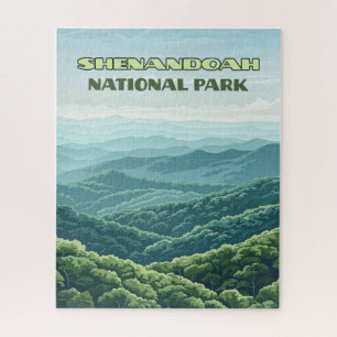 Quebra-cabeça Shenandoah National Park Virginia Blue Ridge Retro