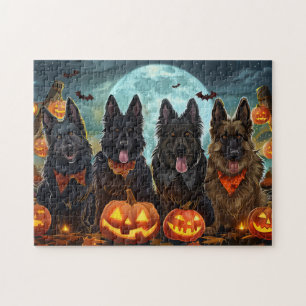 Quebra-cabeça Shepherd Halloween Spooky belga