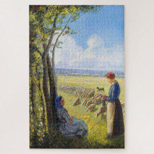 Quebra-cabeça Shepherusas (1887) por Camille Pissarro