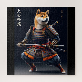 Quebra-cabeça Shiba Inu Samurai Guerreiro Japonês Arte Elegante