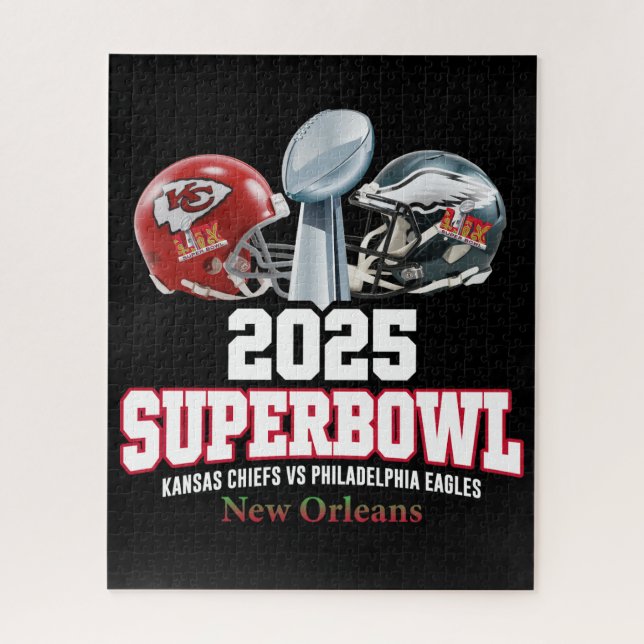 Quebra-cabeça Showdown da Super Bowl 2025 (Vertical)