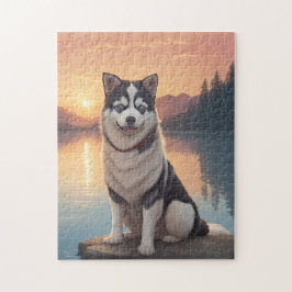 Quebra-cabeça Siberian Husky Dog  