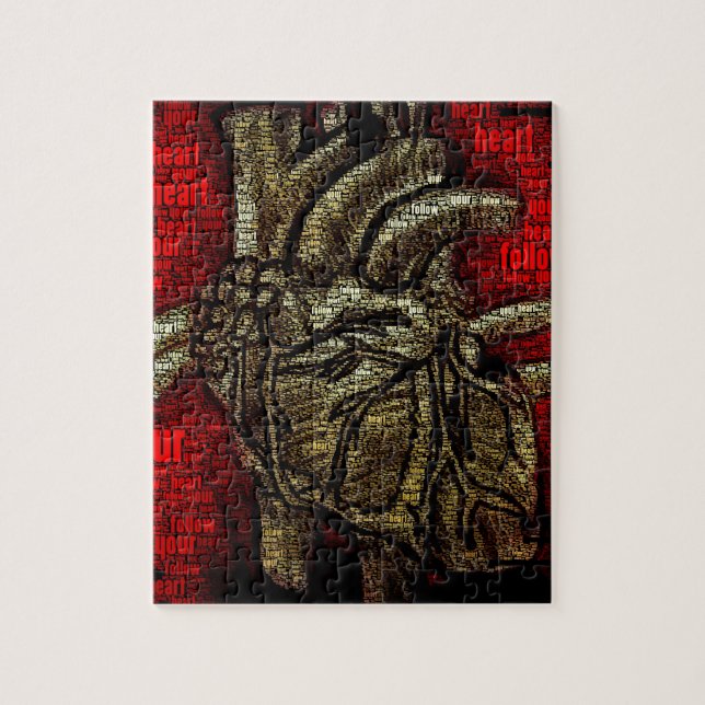 Quebra-cabeça Siga seu coração (Vertical)