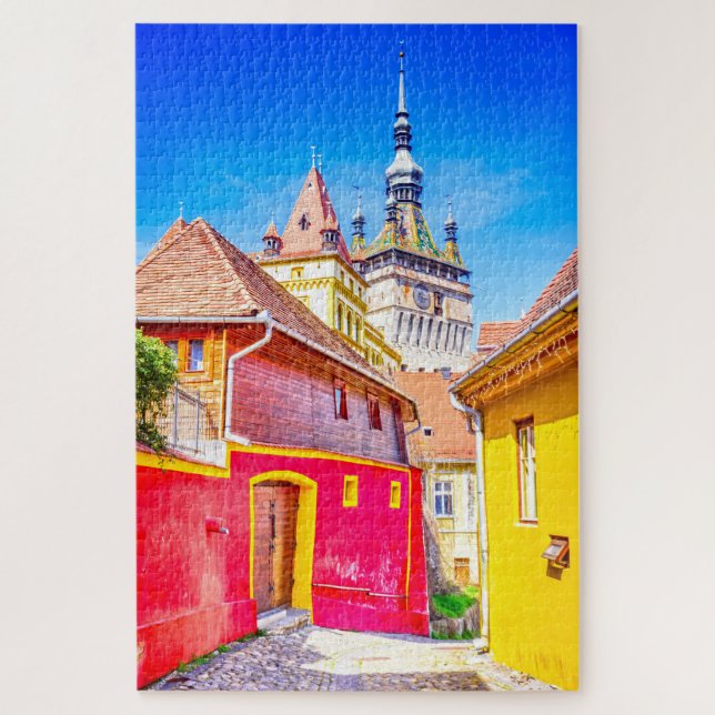 Quebra-cabeça Sighisoara Transylvania Romênia (Vertical)