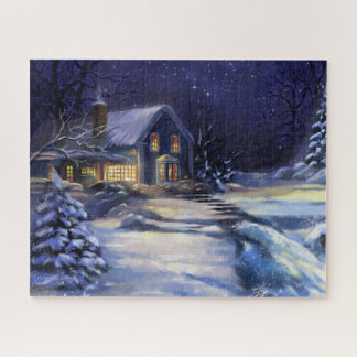 Quebra-cabeça Silent Winters Night Puzzle