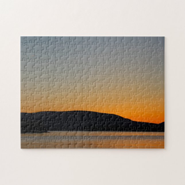 Quebra-cabeça Silhueta da montanha (Horizontal)