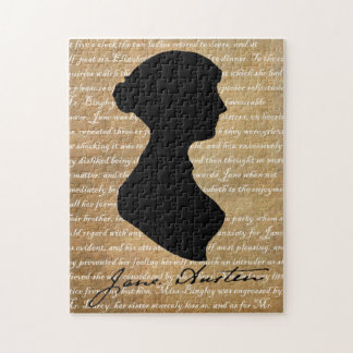Quebra-cabeça Silhueta da página de Jane Austen