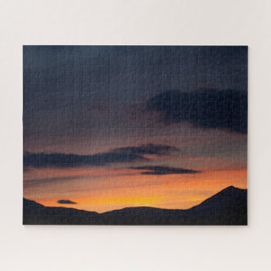 Quebra-cabeça Silhuette Sunset Mountain