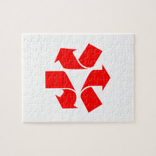 Quebra-cabeça Símbolo de desreciclagem