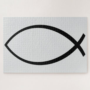 Quebra-cabeça Símbolo de Peixe Cristão (Ichthys)