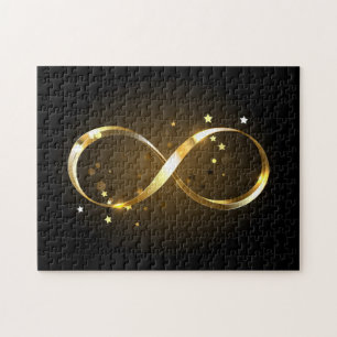 Quebra-cabeça Símbolo Infinity do ouro
