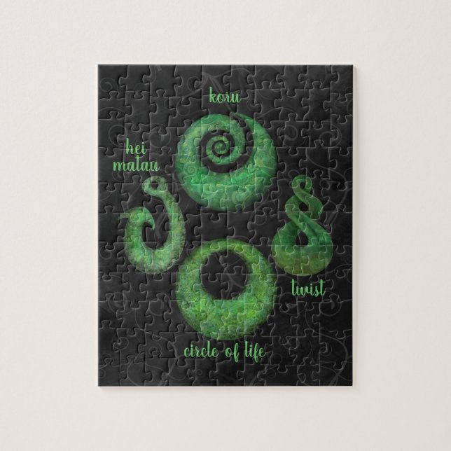 Quebra-cabeça Símbolos Quatro Maori (Vertical)