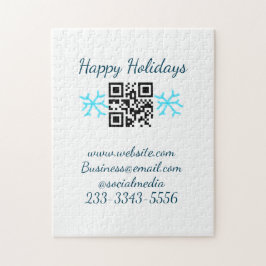 Quebra-cabeça simple custom QR code add your name text  Classic 