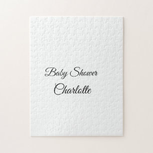 Quebra-cabeça SIMPLES MINIMAL.CUTE ADICIONE O NOME DO BEBÊ baby