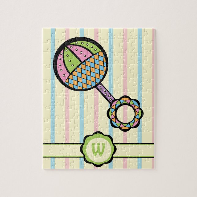 Quebra-cabeça simplesmente doce do chocalho (Vertical)