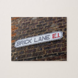 Quebra-cabeça Sinais de rua de Londres - Brick Lane - 8x10 - 110
