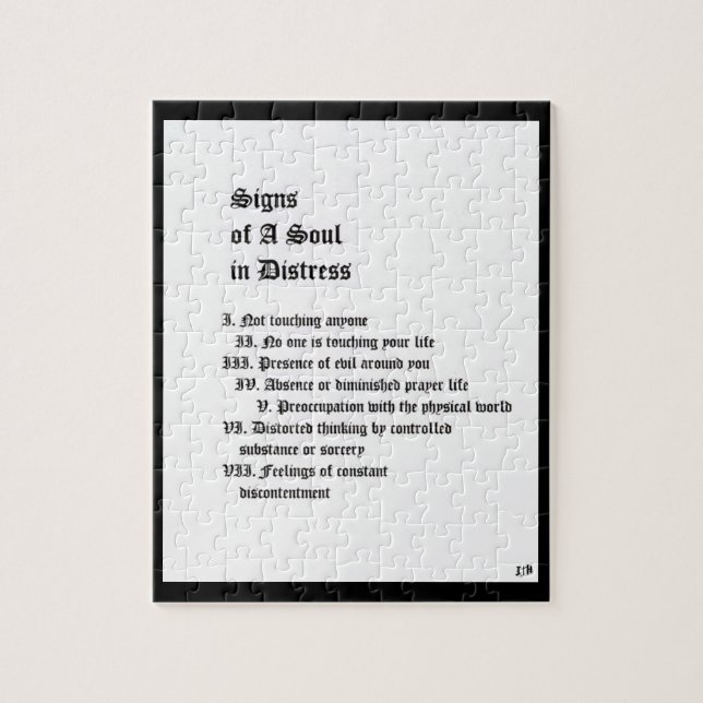 Quebra-cabeça Sinais de uma alma em perigo (Vertical)