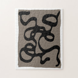 Quebra-cabeça Sinais distantes: Abstrato preto e Cinza