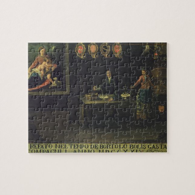 Quebra-cabeça Sinal da guilda dos farmacêuticos Venetian, 1729 (Horizontal)