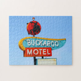 Quebra-cabeça Sinal do motel do Buckaroo, rota 66, Tucumcari,