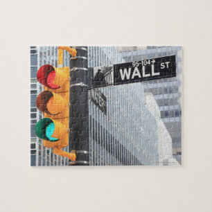 Quebra-cabeça Sinal e sinal de Wall Street