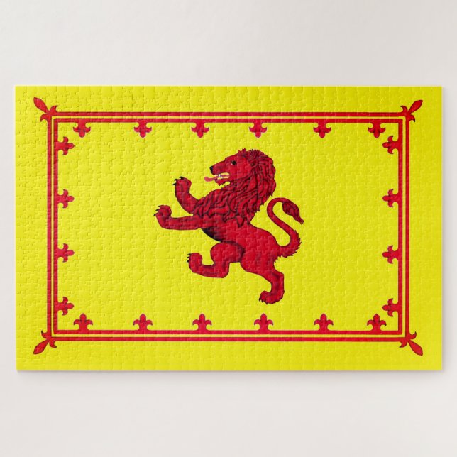 Quebra-cabeça Sinal/escudo do leão vermelho escocês/1014 (Horizontal)