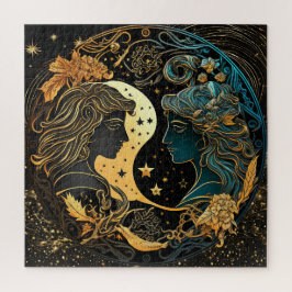 Quebra-cabeça Sinal Zodiac Gemini Quebra-cabeça, 20"x20" 676 pcs