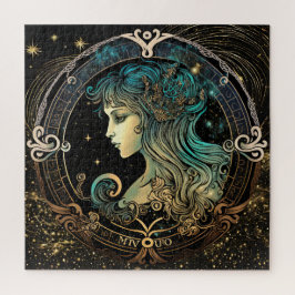 Quebra-cabeça Sinal Zodiac Virgo Quebra-cabeça, 20"x20" 676 pcs.