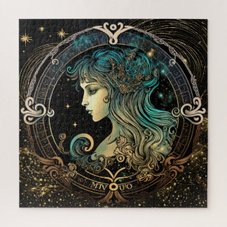 Quebra-cabeça Sinal Zodiac Virgo Quebra-cabeça, 20"x20" 676 pcs.