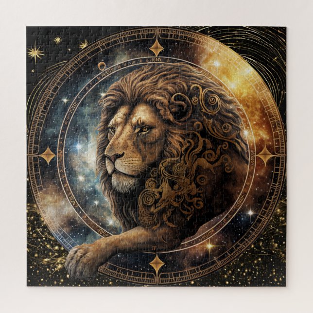 Quebra-cabeça Sinal Zodíaco Leo Quebra-cabeça, 20"x20" 676 pcs. (Vertical)