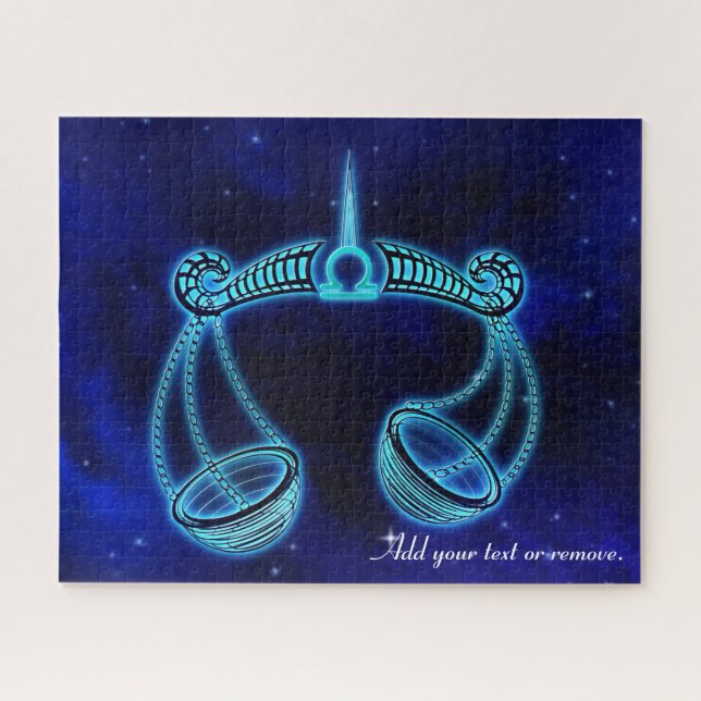 Quebra-cabeça Sinal zodíaco moderno de astrologia da Libra, (Horizontal)