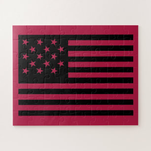 Quebra-cabeça Sinalizador Black Star Spanged Banner America