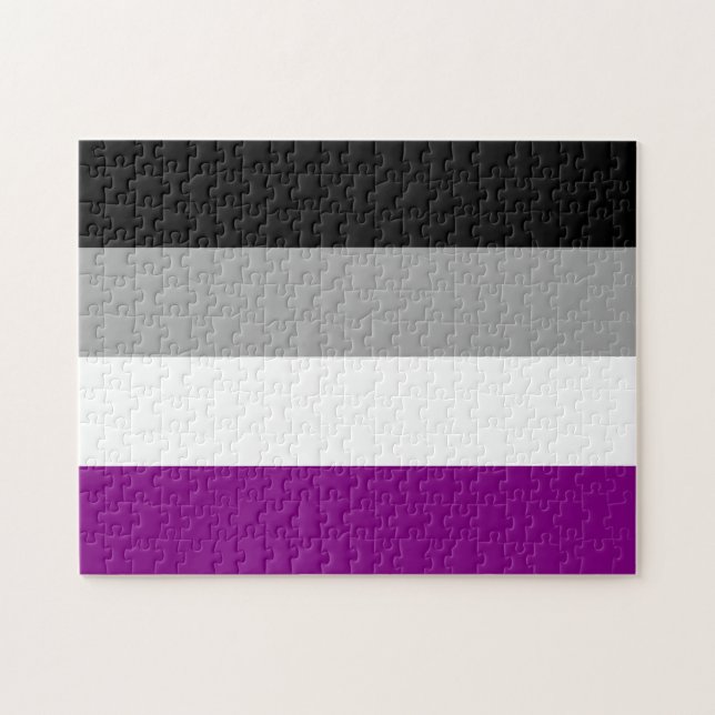 Quebra-cabeça Sinalizador de Orgulho Asexual (Horizontal)