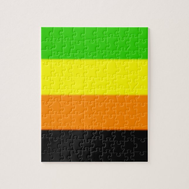 Quebra-cabeça Sinalizador do Orgulho Aromântico de Queda (Vertical)