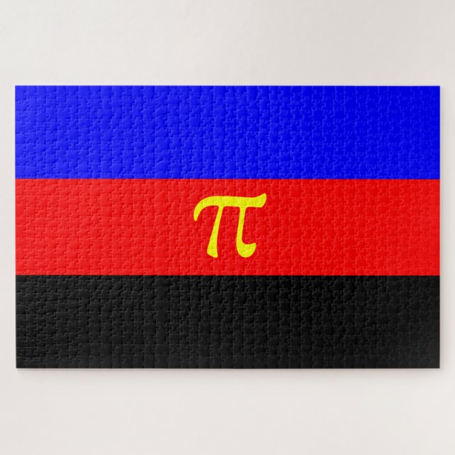 Quebra-cabeça Sinalizador do Orgulho Polimário (Horizontal)