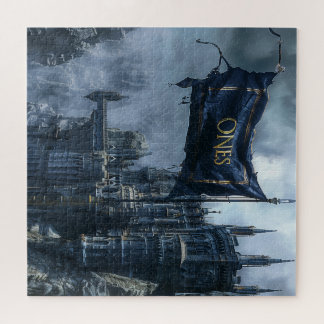 Quebra-cabeça Sinalizador e crachá do ONE