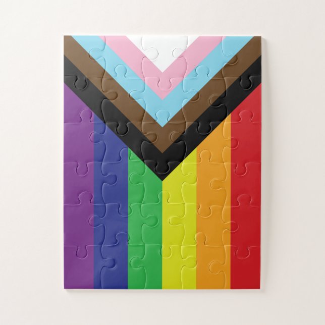Quebra-cabeça Sinalizador LGBTQIA Progressivo (Vertical)