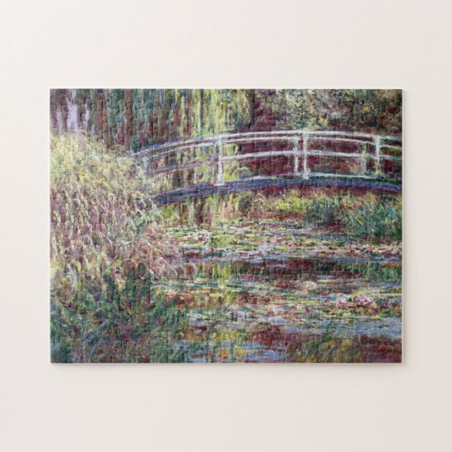 Quebra-cabeça Sinfonia de ponte japonesa em Rosa Monet Fine Art (Horizontal)