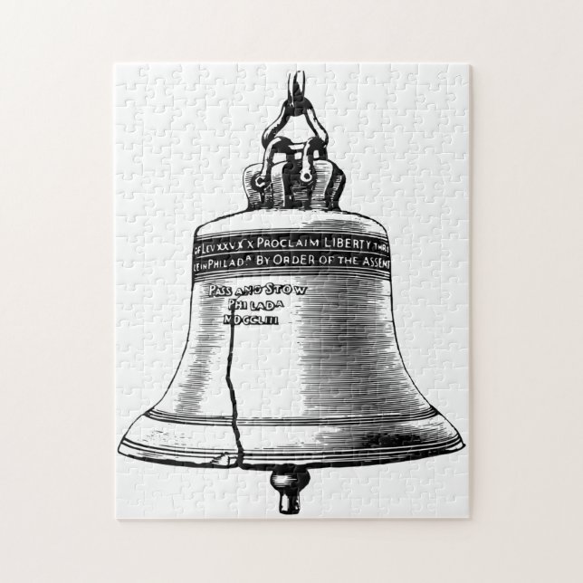 Quebra-cabeça Sino da Liberdade Filadélfia. (Vertical)